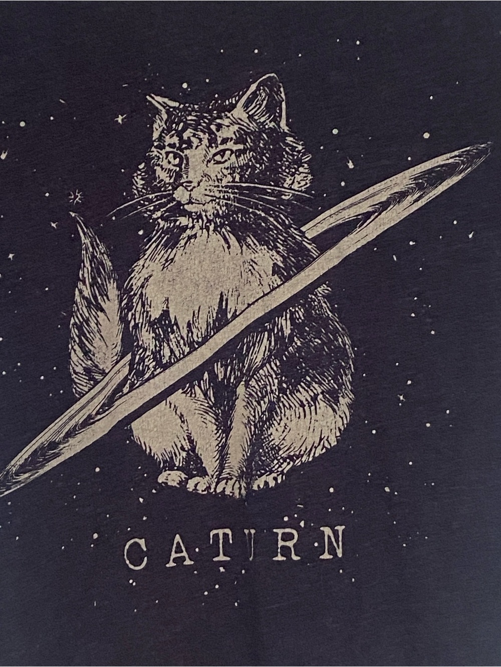 Choke Brand Gray Caturn T-shirt Size Small